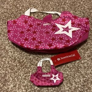 NEW American girl and doll matching bags